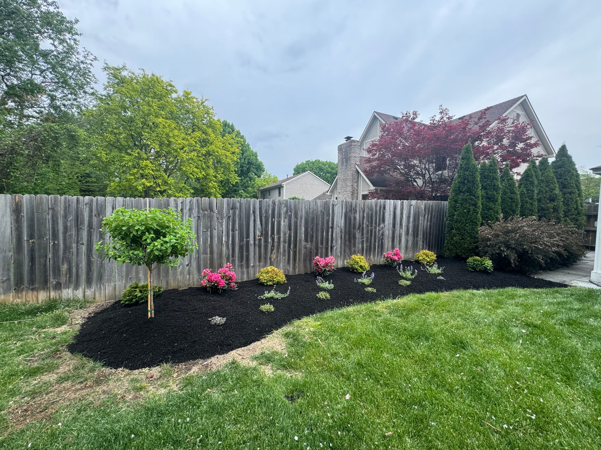 Garden Bed Makeover in Worthington Ohio That Actually Pops image