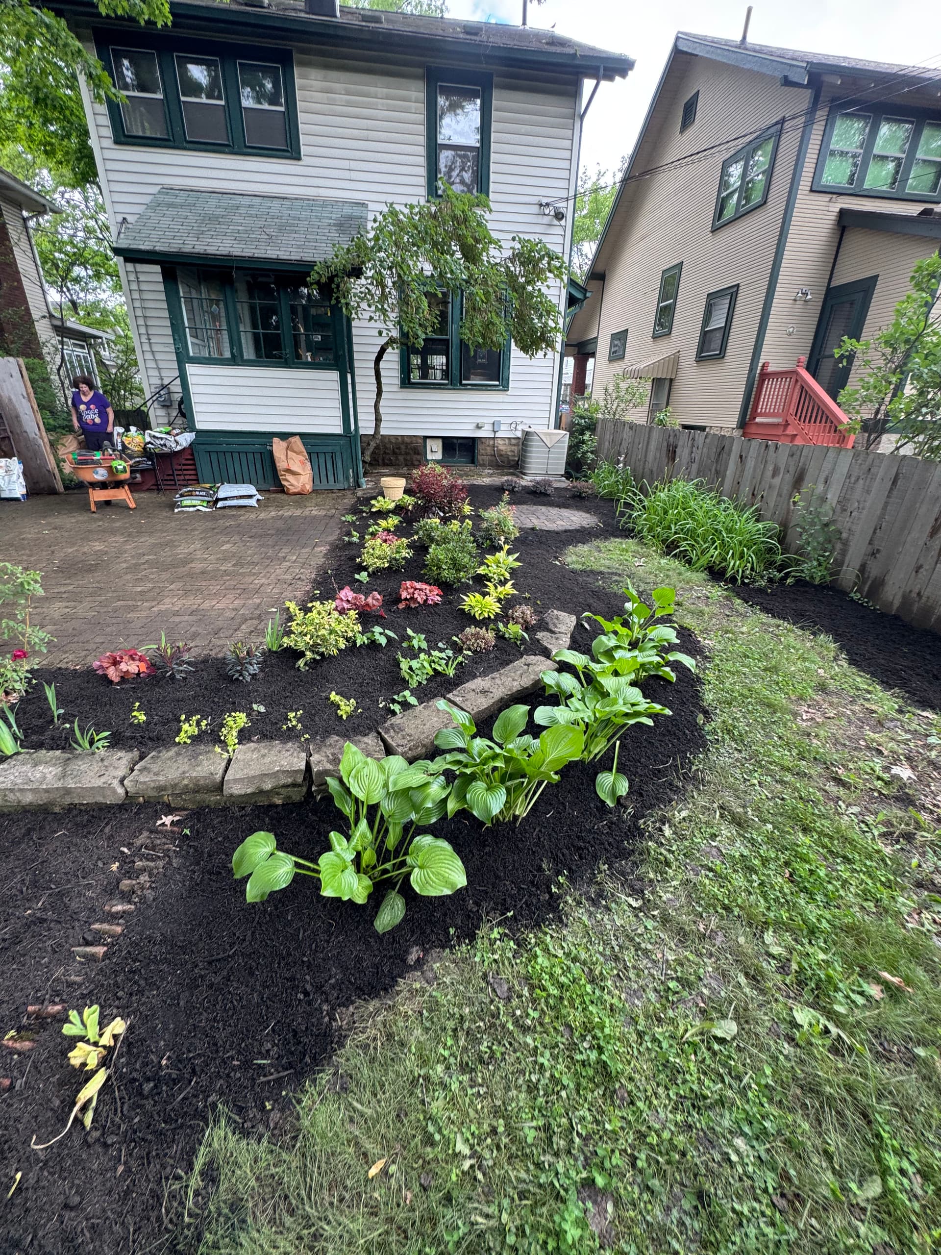 Gallery photos for Clintonville Backyard Garden Beds Rebuilt From Scratch: Image #2