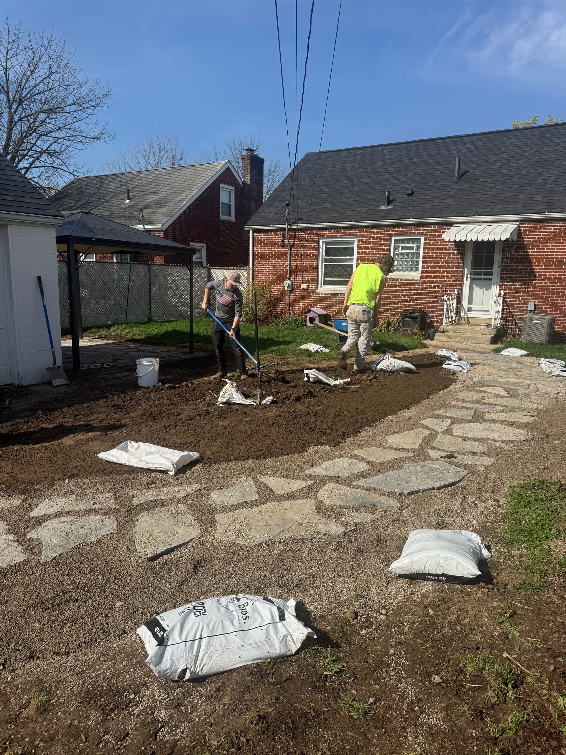 Gallery photos for Flagstone Path and Covered Patio Nearly Complete: Image #5
